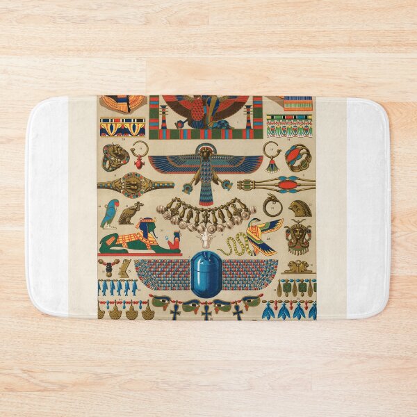 Item preview, Egyptian motif book plate from L'ornement Polychrome (1888) by Albert Racinet designed and sold by WillowNox7.