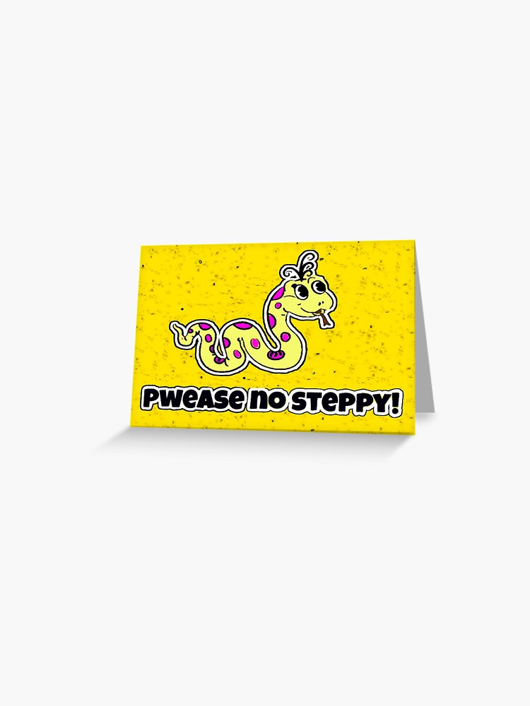 No Step on Snek Don't Tread on Me Custom and Funny Vinyl Sticker 