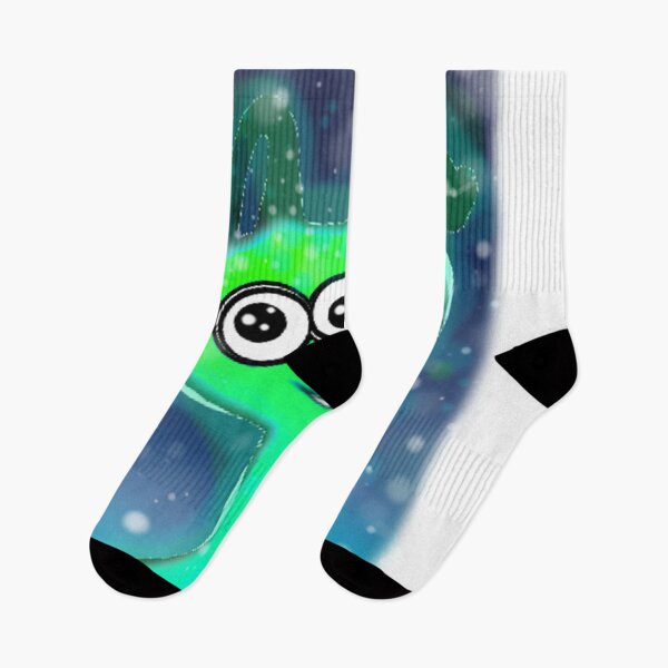 Item preview, Green Glowing Alien in Starry Space designed and sold by Nalinne Jones.