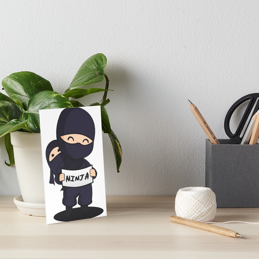 "Cute Father and Son Ninja Family" Art Board Print by norman088 | Redbubble