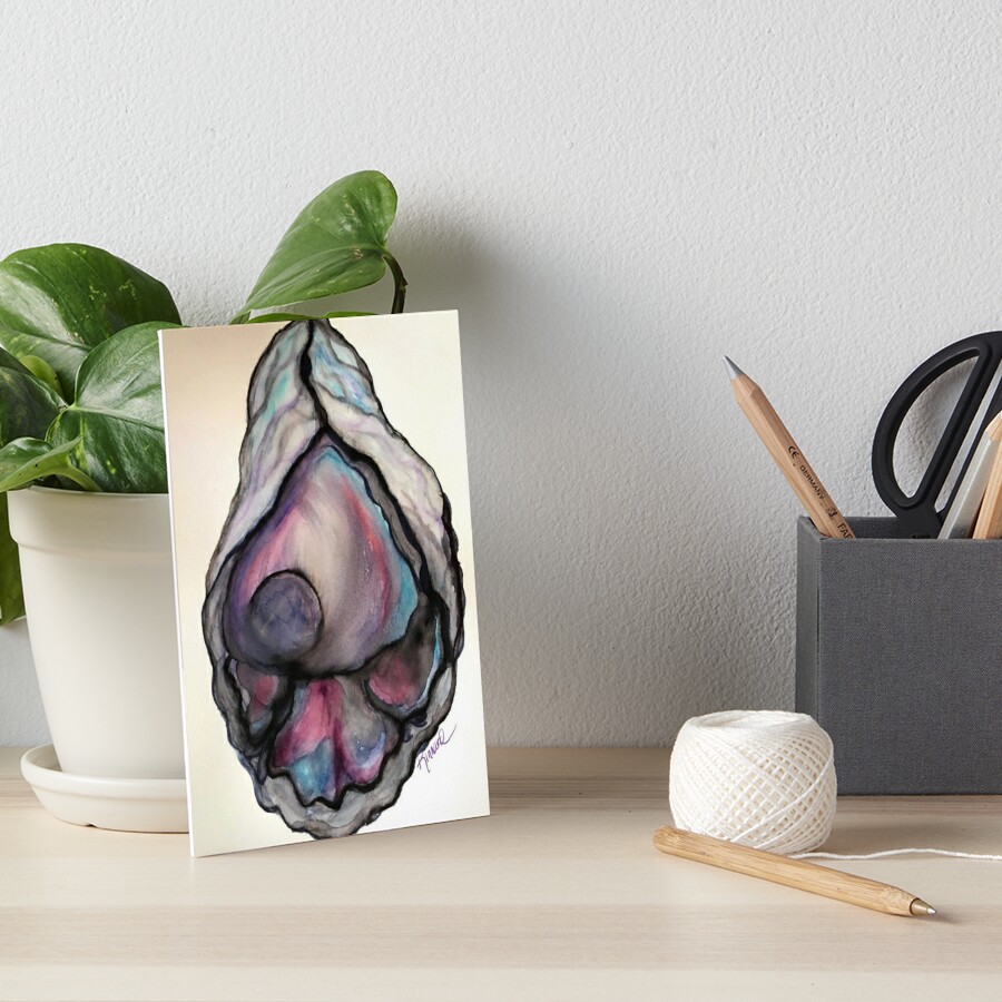 Mermaid shell bra | Art Board Print