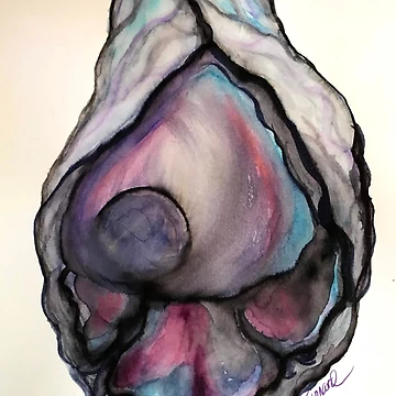 Artwork thumbnail, Oyster Shell by Robin Kinnard