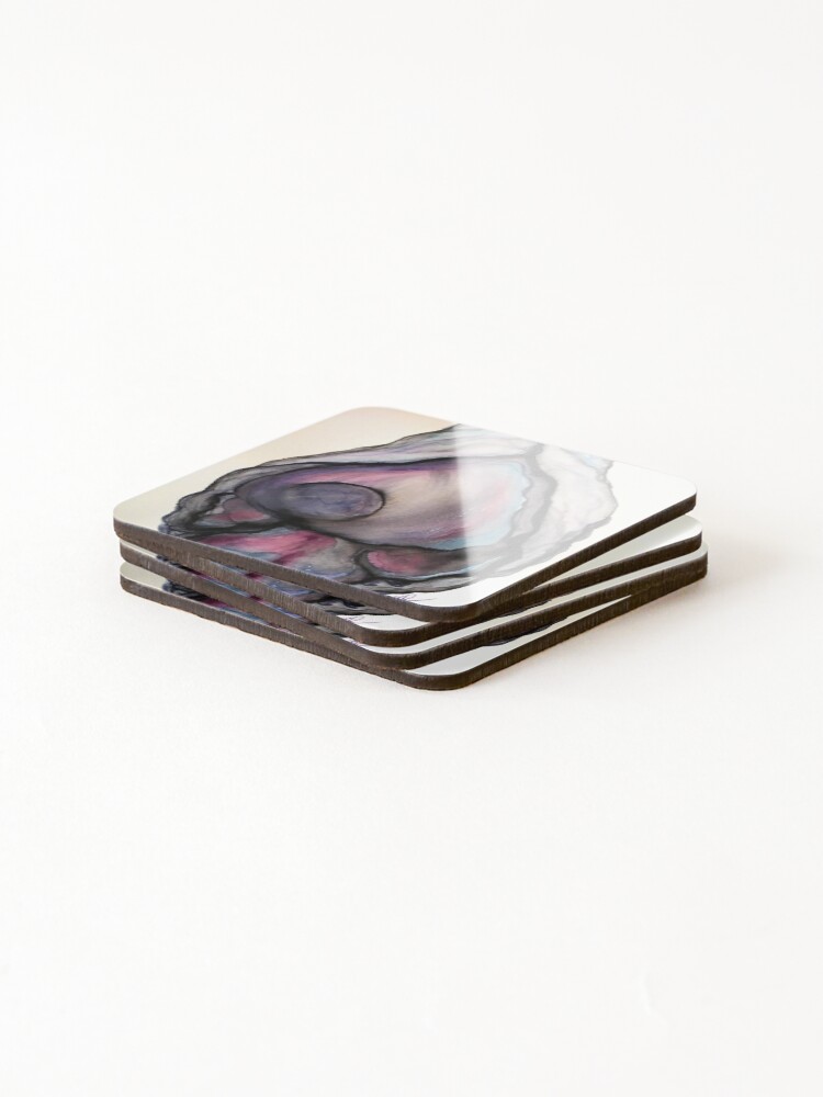 Thumbnail 4 of 5, Coasters (Set of 4), Oyster Shell designed and sold by Rkwkinnard.