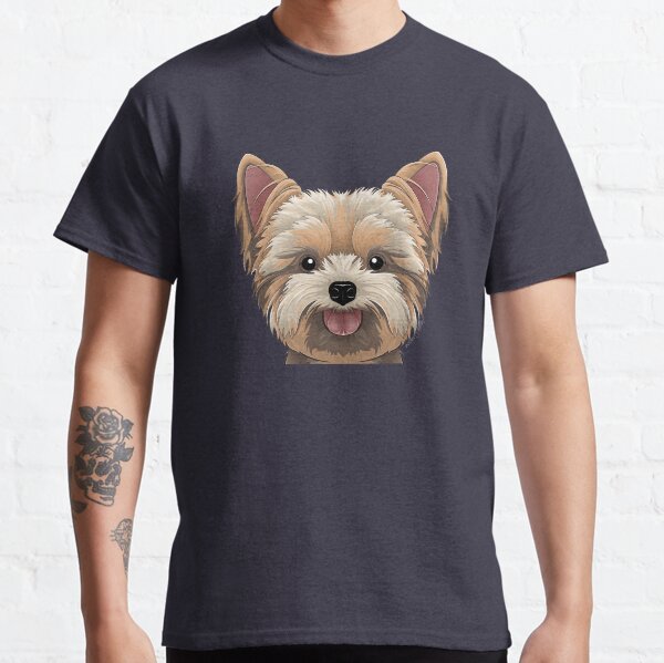 Peeking Yorkie Classic T-Shirt