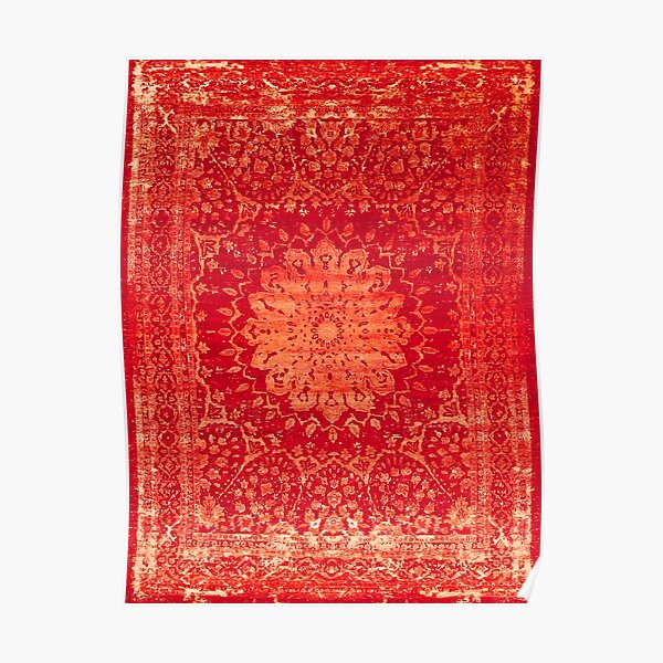 Vintage Oriental Antique Moroccan Style Mandala Poster