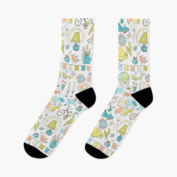 Item preview, Romantic cute doodle pattern. Naive sketchy style designed and sold by Dina Konovalova.