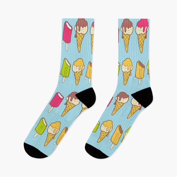 Item preview, Summer pattern with color ice-creams in line. designed and sold by Dina Konovalova.