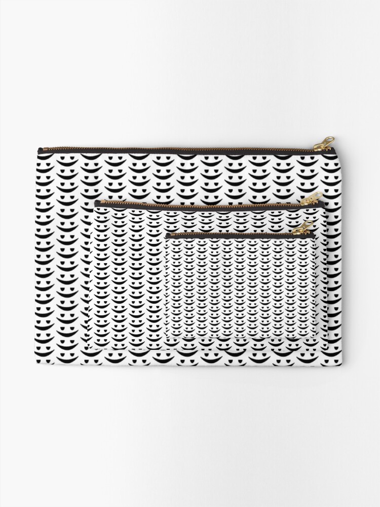 Roblox Chill Face Zipper Pouch By Officalimelight Redbubble - p face roblox