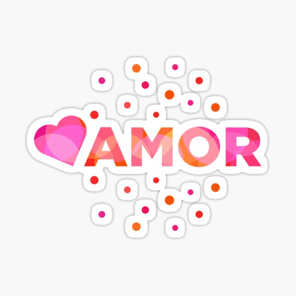 Amor and Heart Sticker