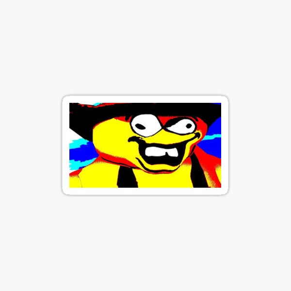 Cleetus Aka Flamingo Sticker By Officalimelight Redbubble - cleetus roblox meme