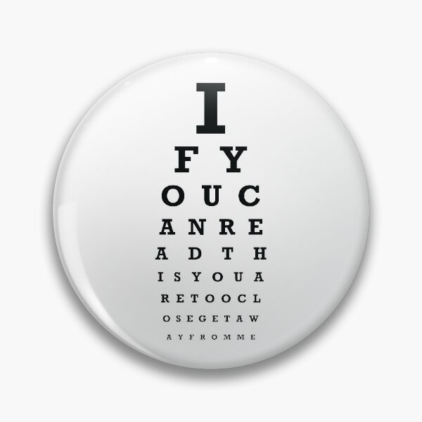 Item preview, Social Distancing Eye Chart designed and sold by DesignCats.