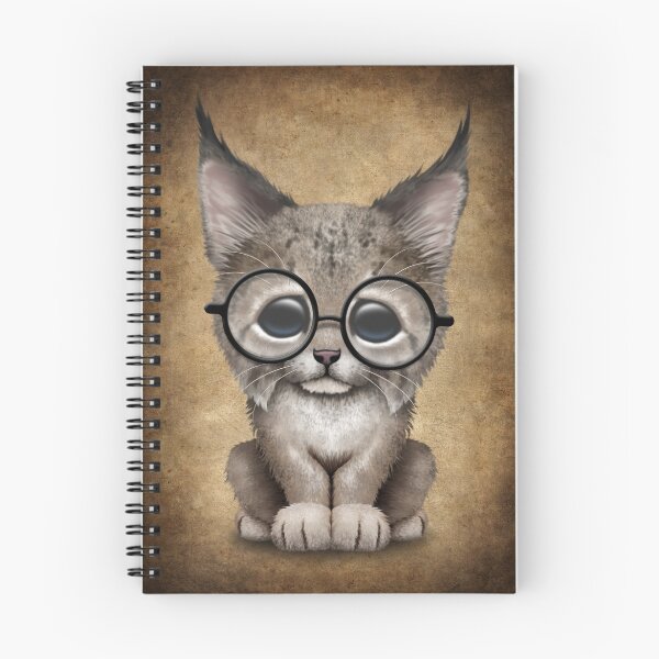 Item preview, Cute Baby Lynx Cub Wearing Glasses designed and sold by JeffBartels.