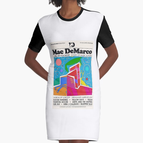 Mac DeMarco Art Graphic T-Shirt Dress