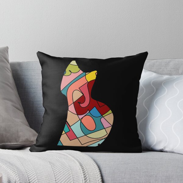 Artikelvorschau, Farbenfrohe Katze mit geometrischen Formen entworfen und verkauft von mcshirtface.