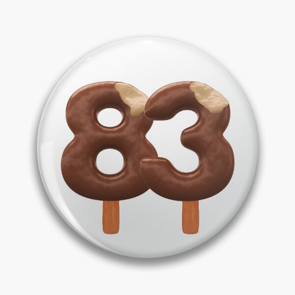 Item preview, 83 Ice Cream Eighty Three Number 3d Chocolate designed and sold by HelloFromAja.