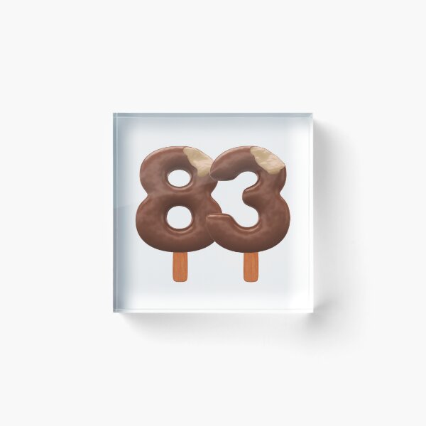 Item preview, 83 Ice Cream Eighty Three Number 3d Chocolate designed and sold by HelloFromAja.