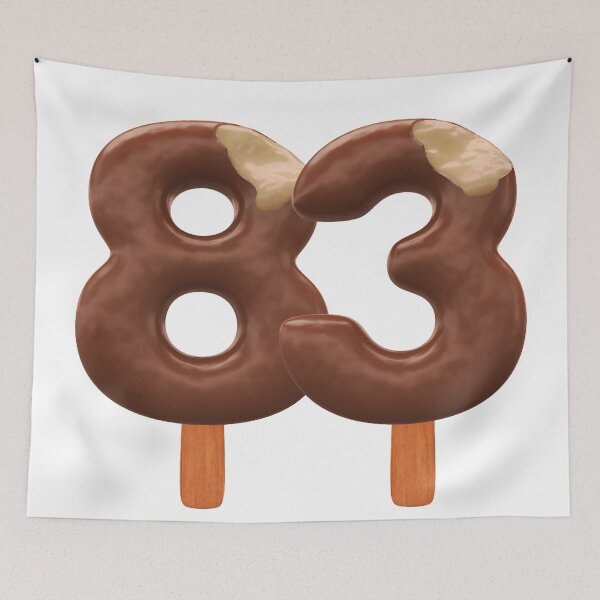Item preview, 83 Ice Cream Eighty Three Number 3d Chocolate designed and sold by HelloFromAja.