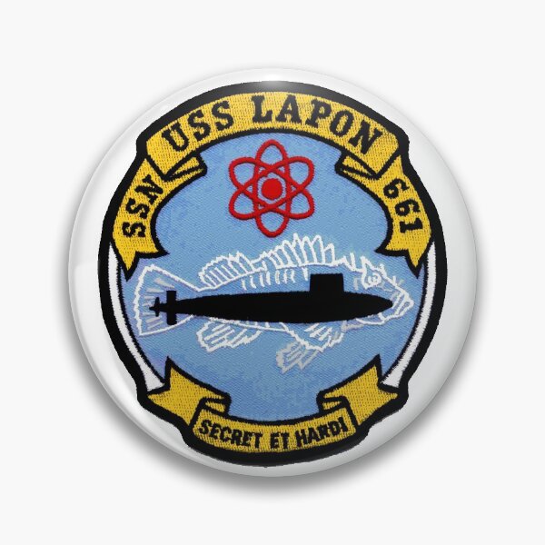 Item preview, USS Lapon SSN 661 Crest designed and sold by Nikki SpaceStuffPlus.