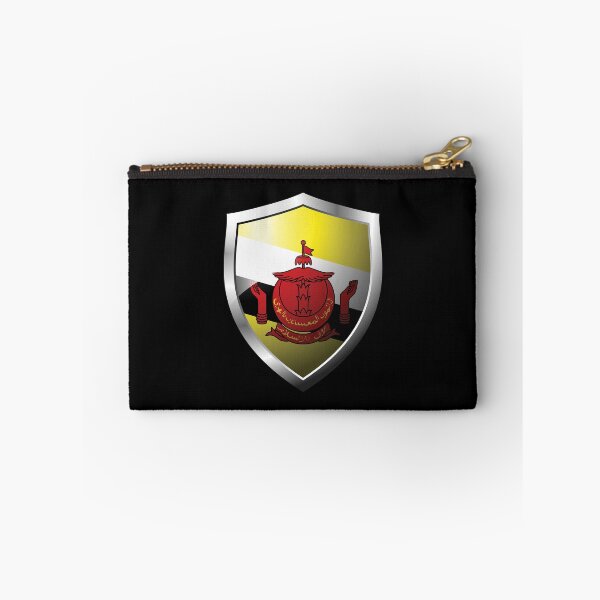Item preview, Strong Brunei Flag Shield Country designed and sold by HelloFromAja.