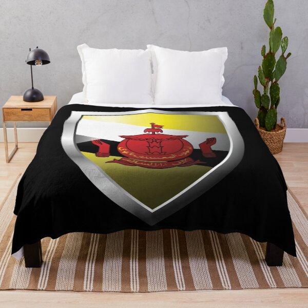 Item preview, Strong Brunei Flag Shield Country designed and sold by HelloFromAja.