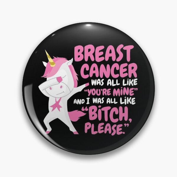Item preview, Breast Cancer Fighter Survivor Quote Unicorn Awareness designed and sold by ZubbaZooba.