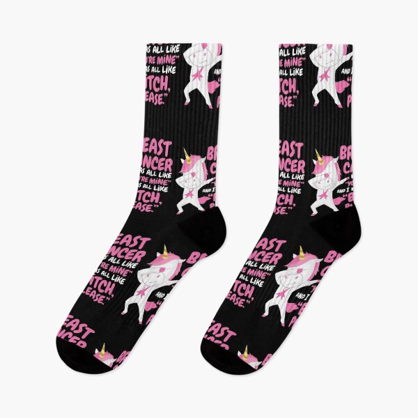 Item preview, Breast Cancer Fighter Survivor Quote Unicorn Awareness designed and sold by ZubbaZooba.