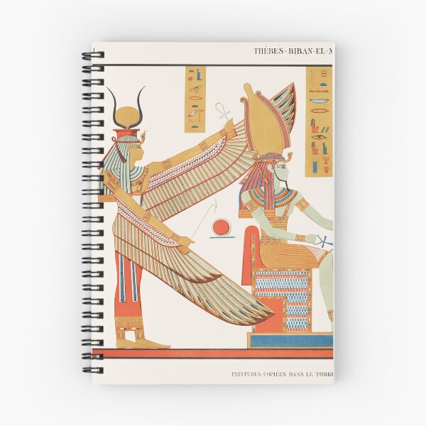 Item preview, Painting of a scene from the tomb of Ramses IV, book plate from Champollion designed and sold by WillowNox7.