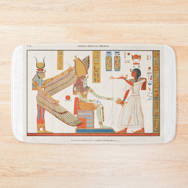 Item preview, Painting of a scene from the tomb of Ramses IV, book plate from Champollion designed and sold by WillowNox7.