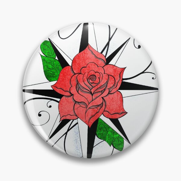 Item preview, Tattoo Style - Compass Rose designed and sold by alecoelho1.