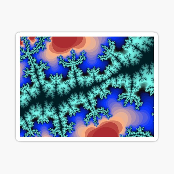 Fractal Art 26 designed and created by (c) Janet Watson Art Sticker