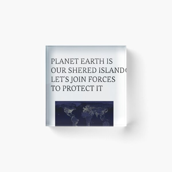 Item preview, Planet Earth T-Shirt is our shared island, let's join forces to protect it designed and sold by Axel20.