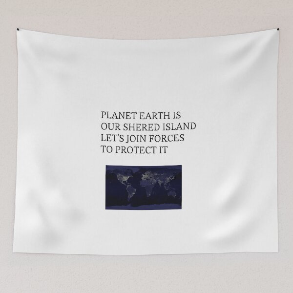 Item preview, Planet Earth T-Shirt is our shared island, let's join forces to protect it designed and sold by Axel20.