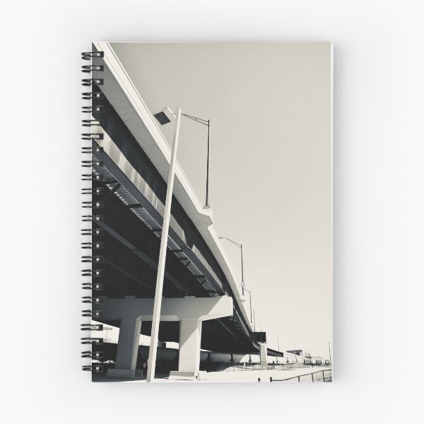 Item preview, Highway Bridge With Train Black and White designed and sold by estesphoto.