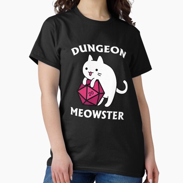 Item preview, Dungeon Meowster – DnD Dungeon Master Katze mit D20 designed and sold by Cute N' Nerdy Shop.