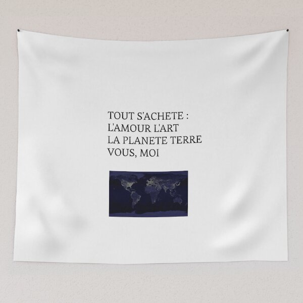 Item preview, T-Shirt Everything can be bought: love, art, planet Earth, you, me. designed and sold by Axel20.