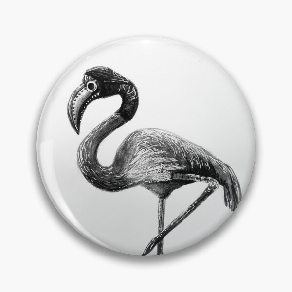 Item preview, Plague Doctor Flamingo designed and sold by Jilly Rose Ink.
