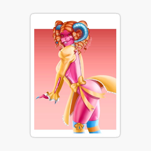 LadyKraken OC Reena Hilde Kraken Yellow Dress Sticker