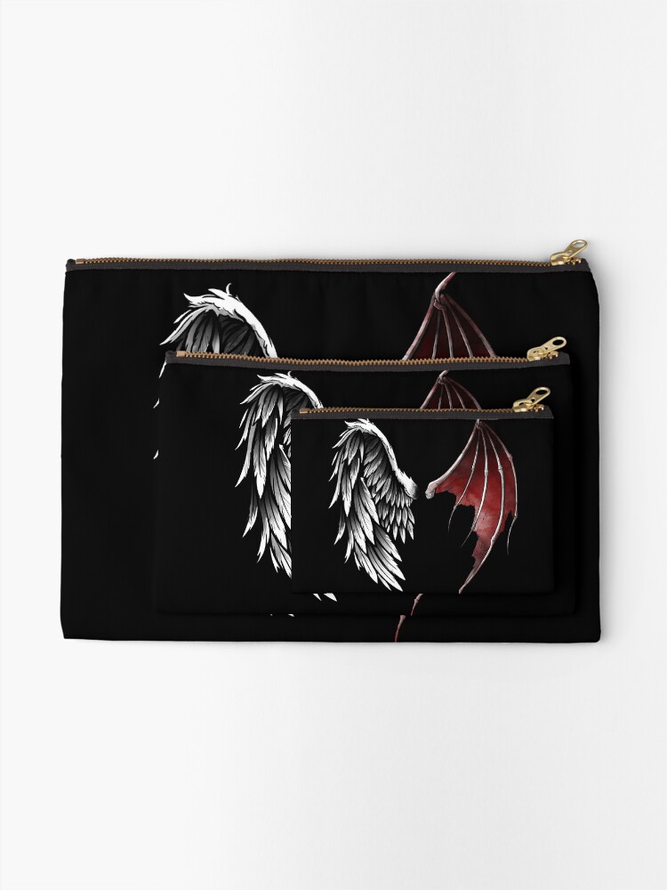 Alternate view of Lucifer wings Zipper Pouch