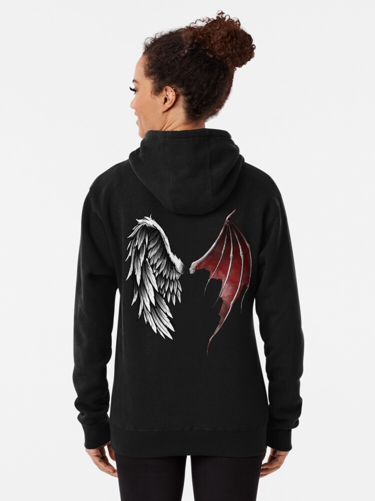 Alas de Lucifer Sudadera con capucha