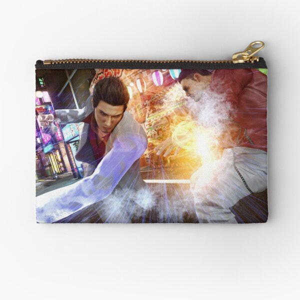 Fighting Kiryu from yakuza Zipper Pouch