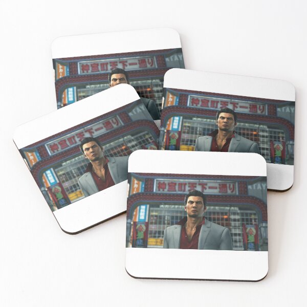 Item preview, Kiryu in front of kamurocho sign, yakuza designed and sold by thehollowpoint.