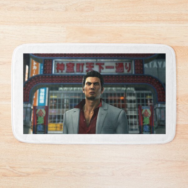 Item preview, Kiryu in front of kamurocho sign, yakuza designed and sold by thehollowpoint.