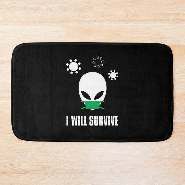 Item preview, Little Alien - CoronaVirus Pandemic Theme - " I will Survive" designed and sold by echohashtag.