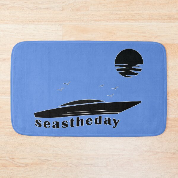Item preview, Seas the Day Maritime Speedboat Powerboat Skipper. designed and sold by MAXXEXCHANGE.
