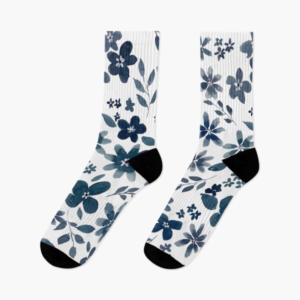 Item preview, Blue Florals  designed and sold by craftberrybush.