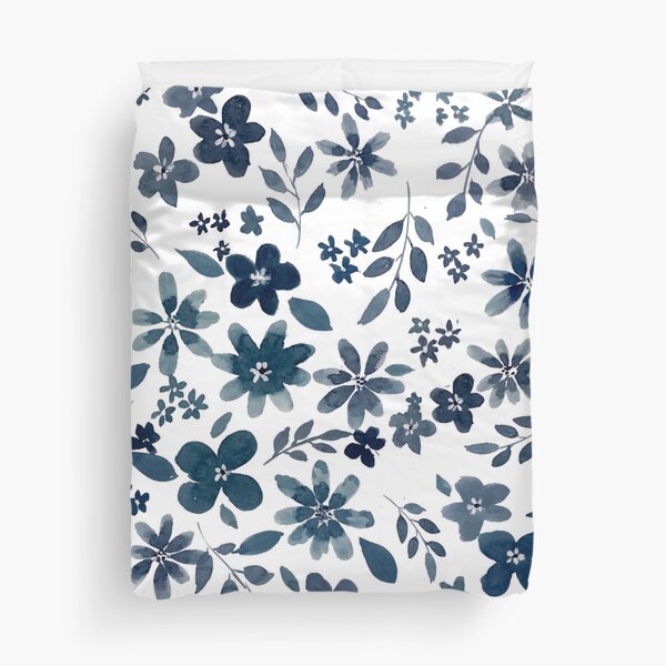 Item preview, Blue Florals  designed and sold by craftberrybush.