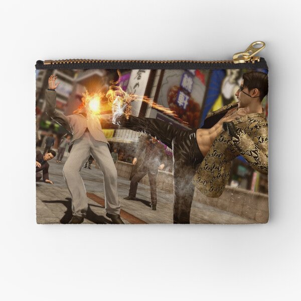 Goro Majima fighting Zipper Pouch