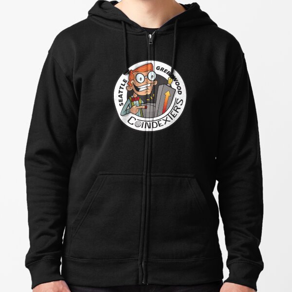 Coindexter's Color Logo Zipped Hoodie