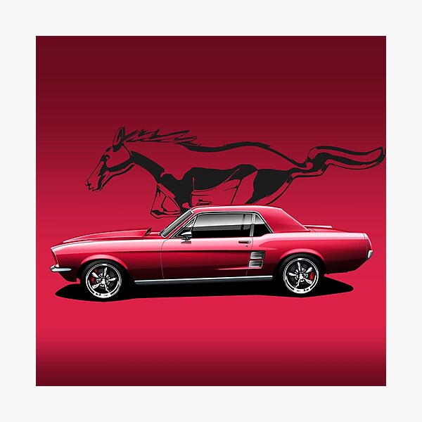 67 Classic muscle car Photographic Print
