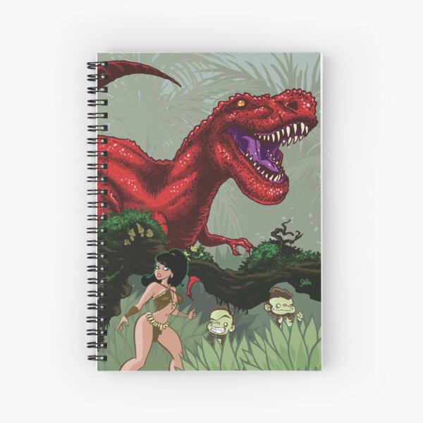 T-Rex Goes Hunting Spiral Notebook